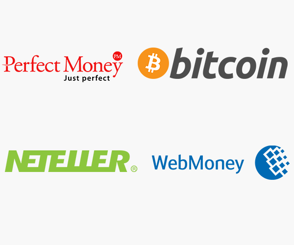 perfect-money, webmoney, bitcoin and netteller
